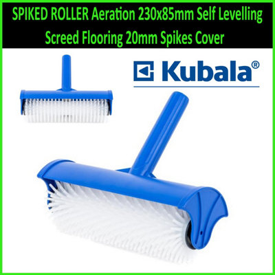 SPIKED ROLLER Aeration 230x85mm Self Levelling Screed Flooring 20mm Spikes Cover