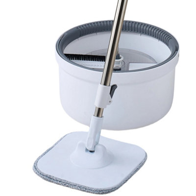 Spin Mop and Bucket Set with Rotating Head, Adjustable Handle and 2 ...