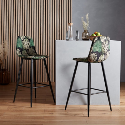 Velvet cheap island stools