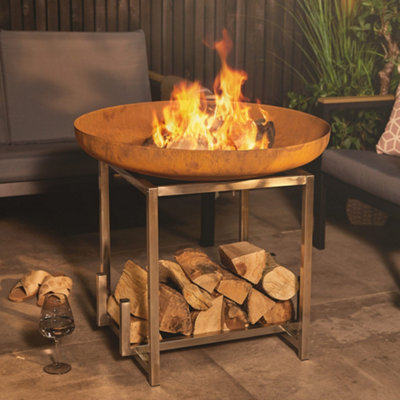 Fire pit log store hotsell