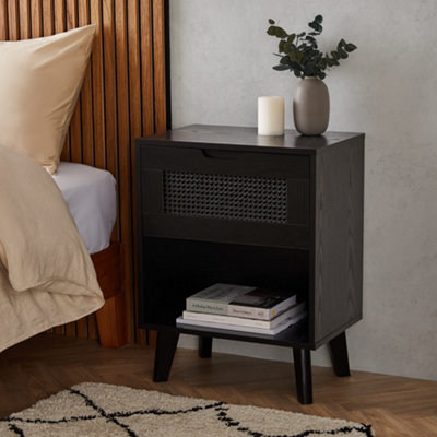 Black bedside table deals b&m