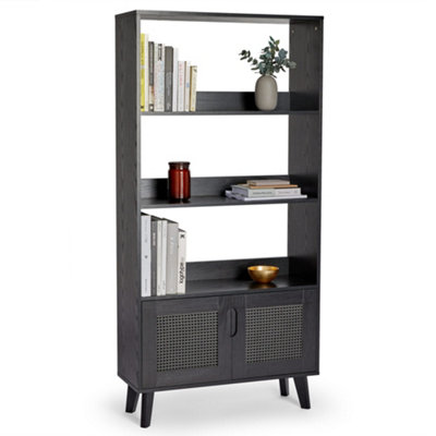 Tall deals black bookcase