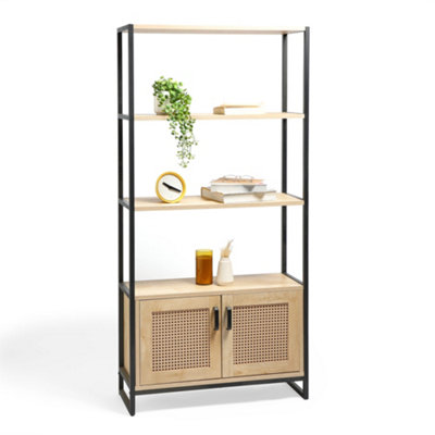 Rattan bookshelf big deals w