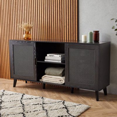 Black living deals room sideboard