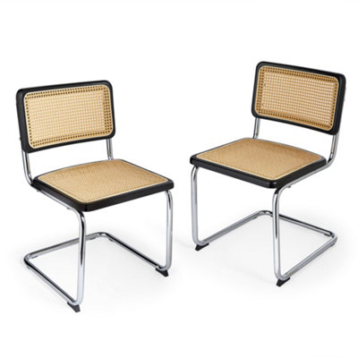 Spinningfield Set of 2 Dining Chairs Matching Cantilever Chairs