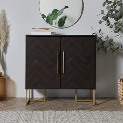 Dark brown outlet credenza