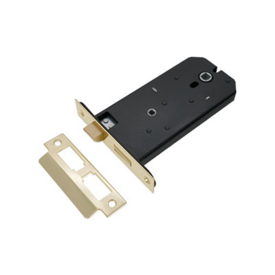 SPIRA BRASS 3 Lever Horizontal Bathroom Lock 6