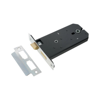 SPIRA BRASS 3 Lever Horizontal Bathroom Lock 6
