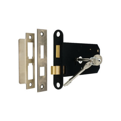 SPIRA BRASS 3 Lever Horizontal Sash Lock 6