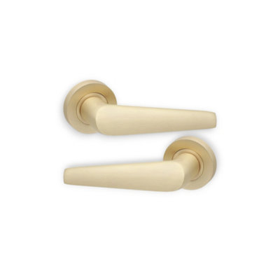 SPIRA BRASS Aero Lever on Rose Satin Brass