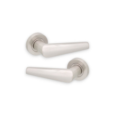 SPIRA BRASS Aero Lever on Rose Satin Nickel