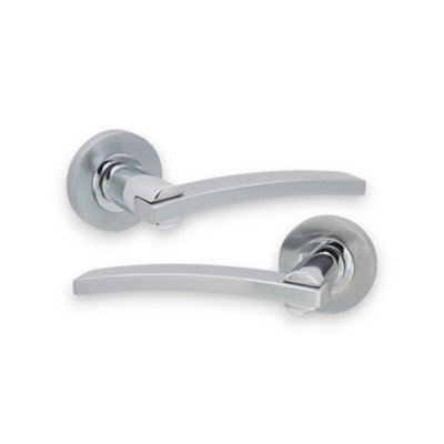 SPIRA BRASS Carol Lever Door Handle Dual Tone