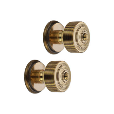 SPIRA BRASS Carter Mortice/Rim Door Knob Aged Brass