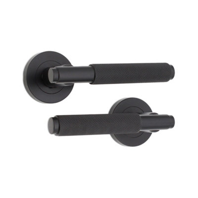 SPIRA BRASS Connaught Lever on Rose Matt Black