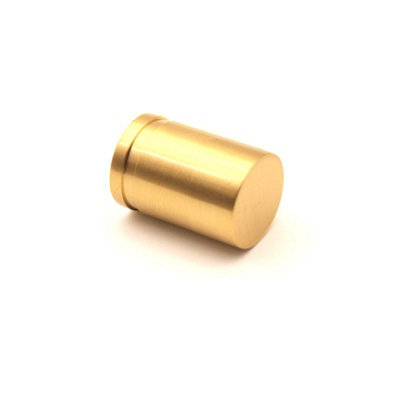 SPIRA BRASS Cylinder Cupboard Pull Satin Brass