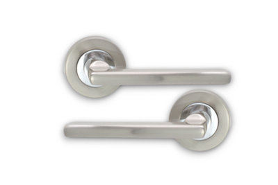 SPIRA BRASS Drox Lever Door Handle Dual Tone