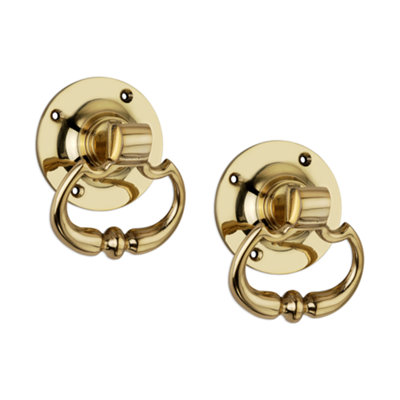 SPIRA BRASS Dutch Drop handle Polished Brass