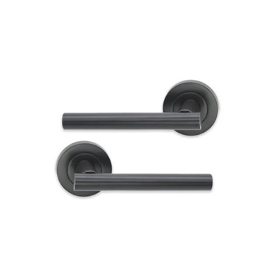 SPIRA BRASS Jura Lever Door Handle Gun Metal Gray