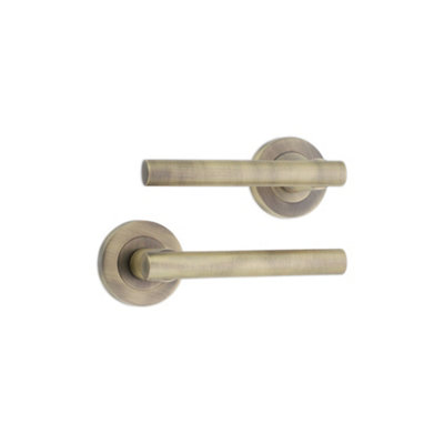 SPIRA BRASS Jura Lever Door Handle Matt Antique