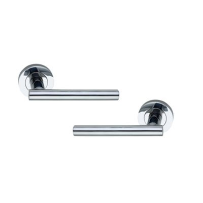 SPIRA BRASS  Jura Lever Door Handle Polished Chrome