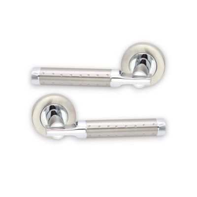 SPIRA BRASS Lexis Lever Door Handle Dual Tone