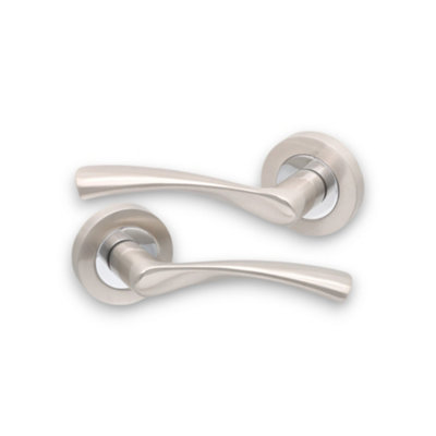 SPIRA BRASS Mercury Lever Door Handle Dual Tone