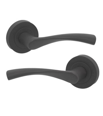 SPIRA BRASS Mercury Lever Door Handle Gun Metal Grey