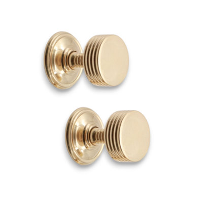 SPIRA BRASS Oxford Mortice Door Knob Polished Brass