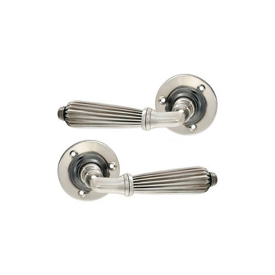 SPIRA BRASS Regency Lever Door Handle Aged Nickel