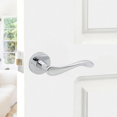 SPIRA BRASS Rosalie Lever on Rose Polished Chrome