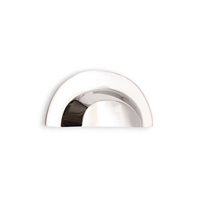 SPIRA BRASS Slim Cup Handle Large Polished Nickel