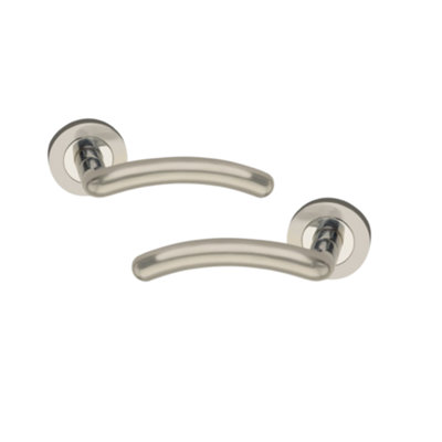 SPIRA BRASS Taurus Lever Door Handle Satin Nickel