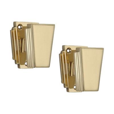 SPIRA BRASS Triago Door Knob Polished Brass