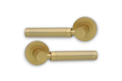 SPIRA BRASS Zest Lever Door Handle Satin Brass
