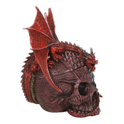 Spiral Direct Serpent Infection Skull Ornament Black/Red (One Size)