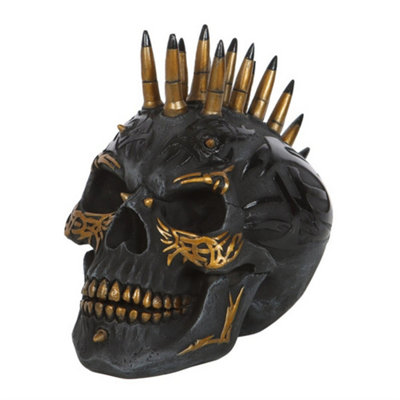 Spiral Direct Skull Ornament Black/Gold (One Size)