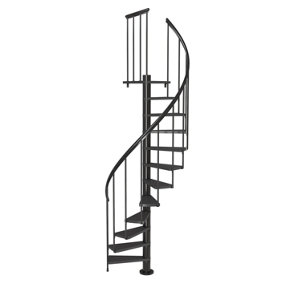 Spiral Staircase Dolle Calgary Anthracite 140cm