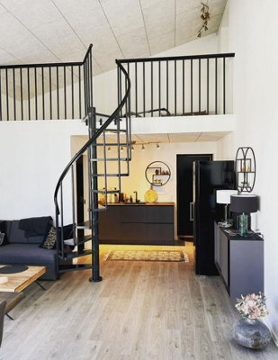 Spiral Staircase Dolle Calgary Anthracite 140cm