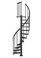 Spiral Staircase Dolle Calgary Anthracite