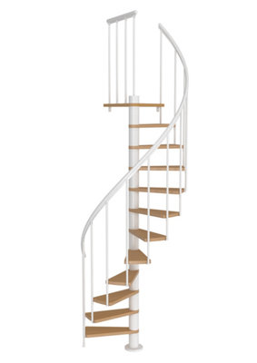 Spiral Staircase Dolle Calgary White 120cm