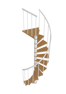 Spiral Staircase Dolle Calgary White