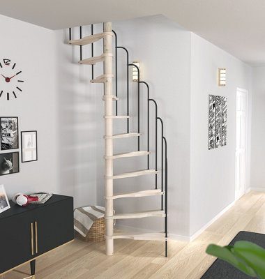Spiral staircase Saturn 180 degree turn DOLLE