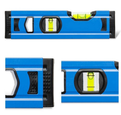 Alnum Alloy Spirit Level – 60cm, Dual Metric & Inch Scale, Yellow High-Visibility Bubble Vials For Precision Leveling