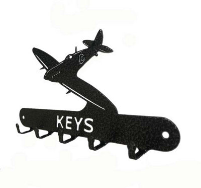 Spitfire Key Holder - Steel - L15 x H9 cm