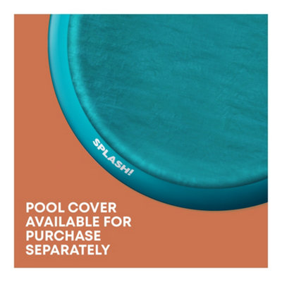 SPLASH AquaRing Inflatable Round Pool - 6ft, Lightweight, Durable, Easy Inflation & Drainage