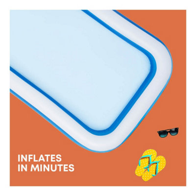 SPLASH Inflatable Paddling Pool - 10ft, Lightweight, Durable, Easy ...
