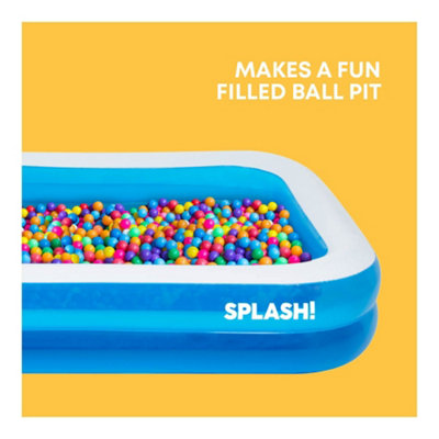 SPLASH Inflatable Paddling Pool - 10ft, Lightweight, Durable, Easy ...