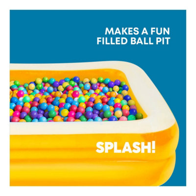 SPLASH Inflatable Paddling Pool - 10ft, Lightweight, Durable, Easy ...