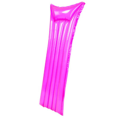 SPLASH Inflatable Water Lounger Mat Pink Pool Lilo Float with Pillow ...