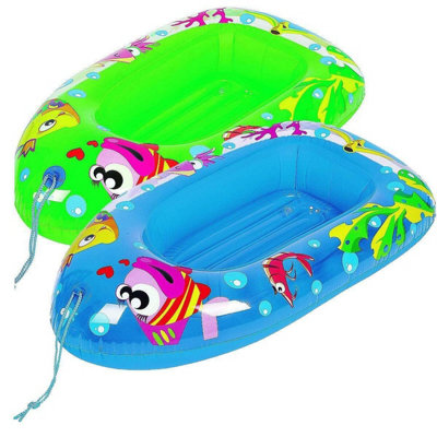 SPLASH Kids Inflatable Pool Dingy Boat Toy Blow Up Float DIY